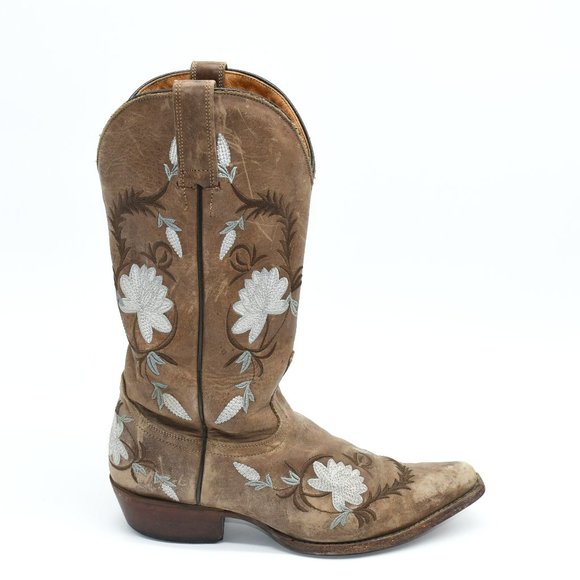 Shyanne Shoes - Shyanne Floral Embroidered Cowboys Boots 7